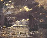 Claude Monet A Seascape oil painting on canvas